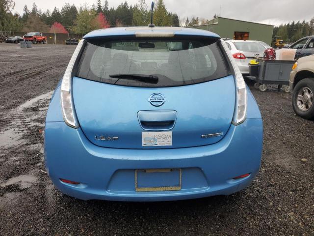 1N4AZ0CP2DC406147 - 2013 NISSAN LEAF S BLUE photo 6