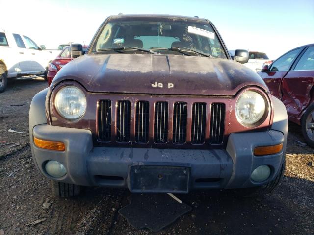 1J4GL48K04W164008 - 2004 JEEP LIBERTY SPORT BURGUNDY photo 5