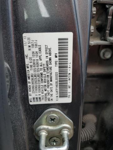 5J6TF1H52EL000020 - 2014 HONDA CROSSTOUR EXL ნაცრისფერი ფოტო 14