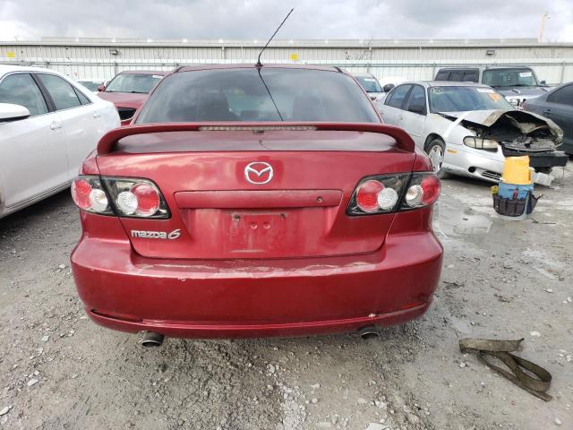 1YVHP80CX65M31930 - 2006 MAZDA 6 I RED photo 6