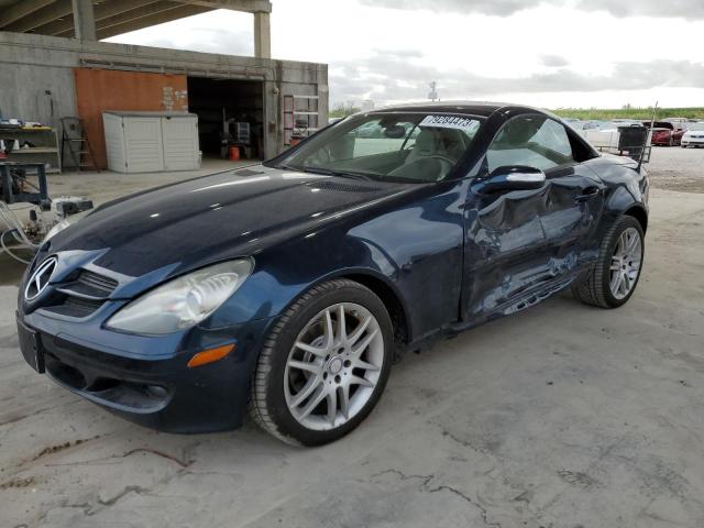 WDBWK54F58F180082 - 2008 MERCEDES-BENZ SLK 280 BLUE photo 1