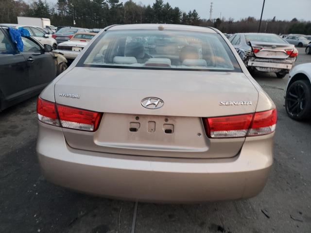 5NPET46C08H392143 - 2008 HYUNDAI SONATA GLS GOLD photo 6