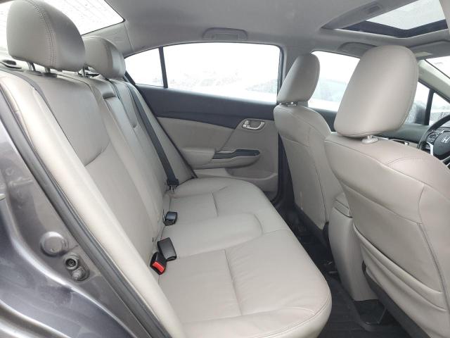 2HGFB2F91FH503502 - 2015 HONDA CIVIC EXL ნაცრისფერი ფოტო 10