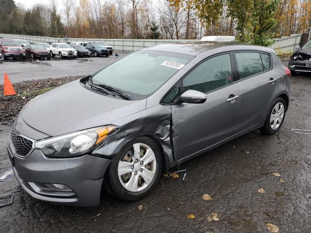 KNAFK5A89G5648453 - 2016 KIA FORTE LX GRAY photo 1