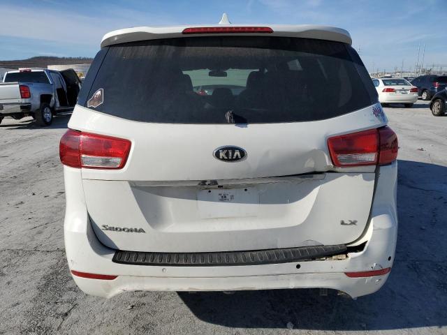 KNDMB5C1XG6149472 - 2016 KIA SEDONA LX WHITE photo 6