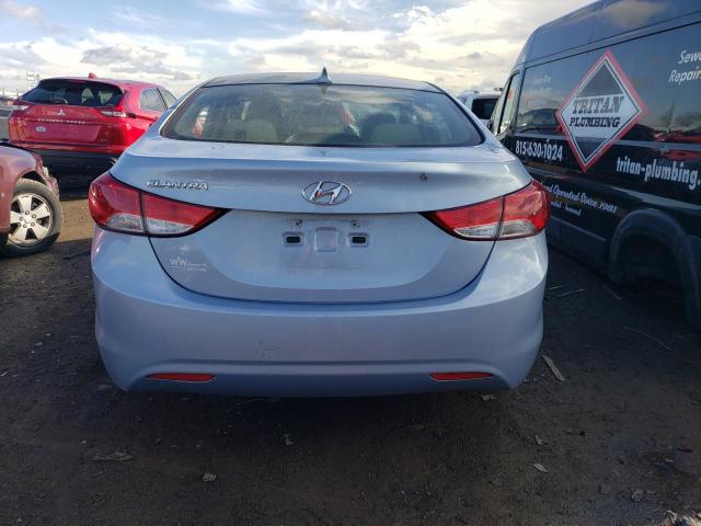 KMHDH4AE6BU097207 - 2011 HYUNDAI ELANTRA GLS BLUE photo 6