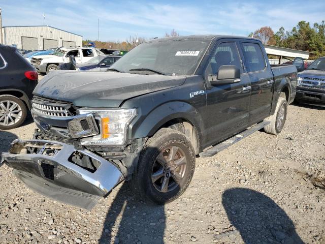 1FTEW1EB9JKC89034 - 2018 FORD F150 SUPERCREW GRAY photo 1