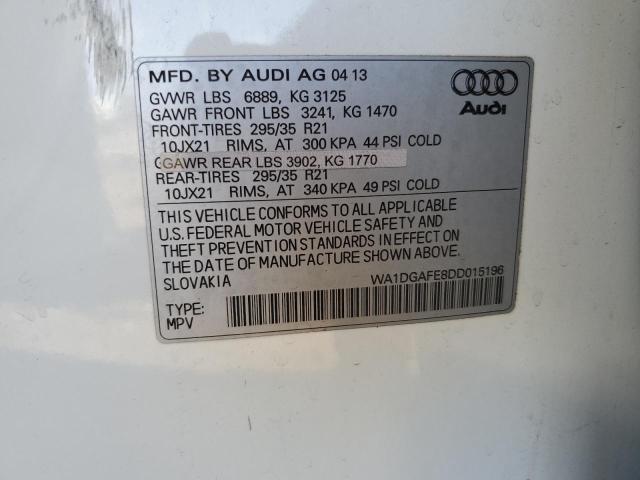 WA1DGAFE8DD015196 - 2013 AUDI Q7 PRESTIGE WHITE photo 13