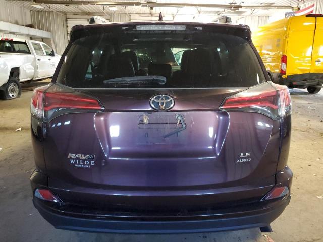 2T3BFREVXJW732438 - 2018 TOYOTA RAV4 LE PURPLE photo 6