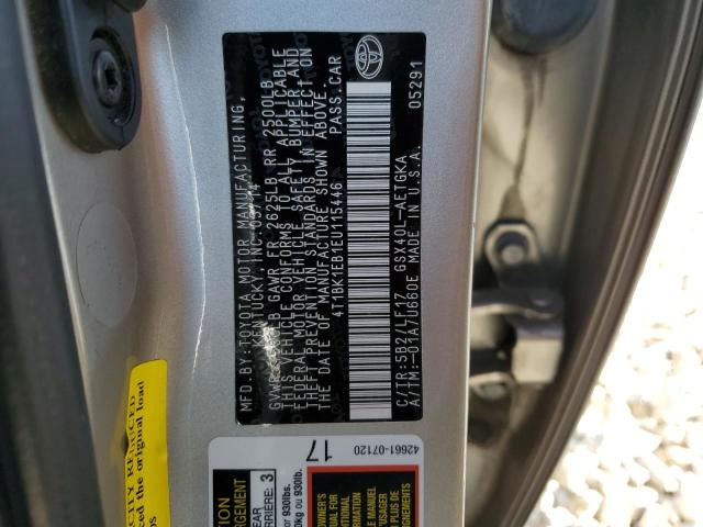 4T1BK1EB1EU115446 - 2014 TOYOTA AVALON BASE 棕色 照片 12