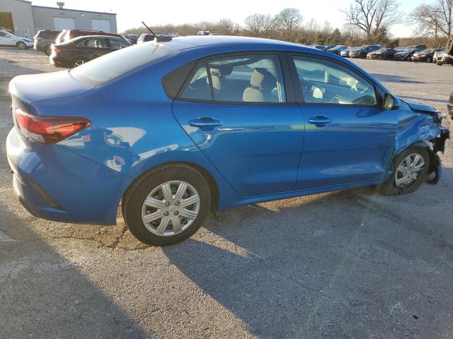 3KPA24AD9PE625361 - 2023 KIA RIO LX BLUE photo 3