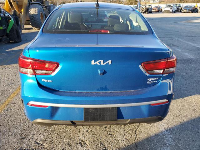 3KPA24AD9PE625361 - 2023 KIA RIO LX BLUE photo 6