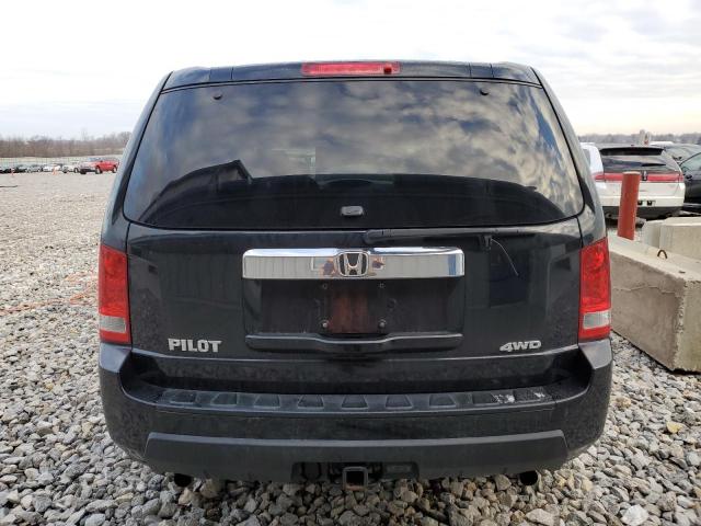 5FNYF4H24AB007390 - 2010 HONDA PILOT LX BLACK photo 6