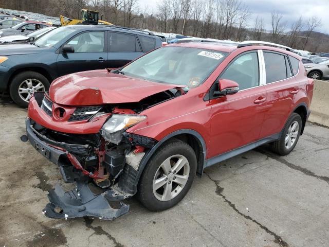 2T3RFREV8EW132747 - 2014 TOYOTA RAV4 XLE RED photo 1