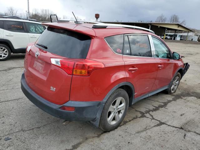 2T3RFREV8EW132747 - 2014 TOYOTA RAV4 XLE RED photo 3