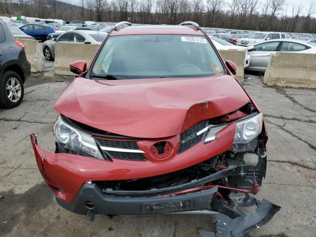 2T3RFREV8EW132747 - 2014 TOYOTA RAV4 XLE RED photo 5