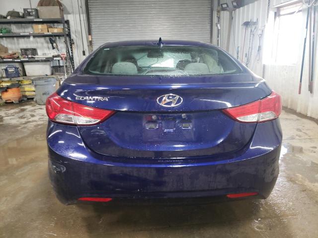 5NPDH4AE4DH284432 - 2013 HYUNDAI ELANTRA GLS BLUE photo 6