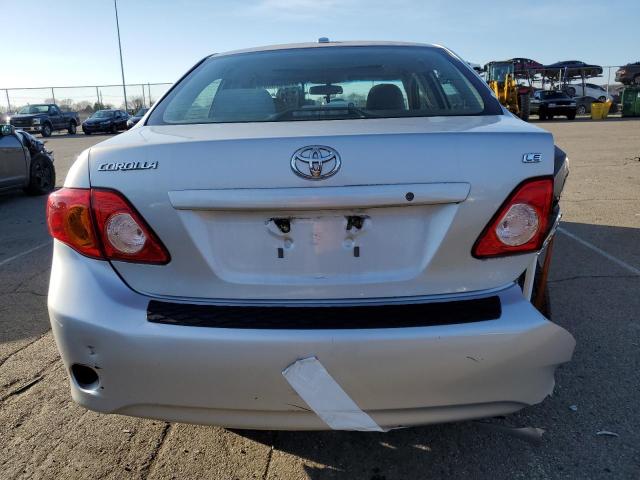 1NXBU40E89Z077569 - 2009 TOYOTA COROLLA BASE SILVER photo 6