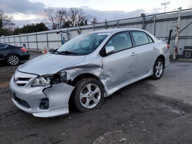 2T1BU4EE1DC998597 - 2013 TOYOTA COROLLA BASE SILVER photo 1