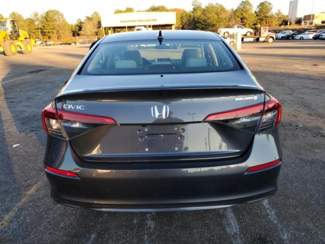 2HGFE2F29NH518581 - 2022 HONDA CIVIC LX GRAY photo 6