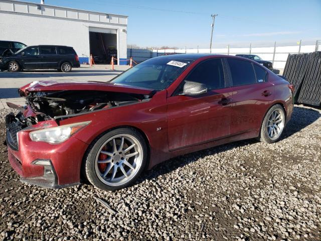 JN1BV7AR9EM694853 - 2014 INFINITI Q50 BASE RED photo 1