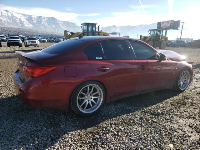 JN1BV7AR9EM694853 - 2014 INFINITI Q50 BASE RED photo 3