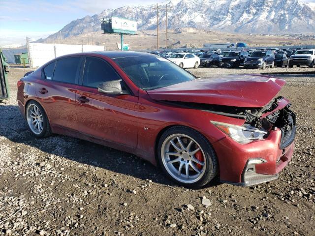 JN1BV7AR9EM694853 - 2014 INFINITI Q50 BASE RED photo 4