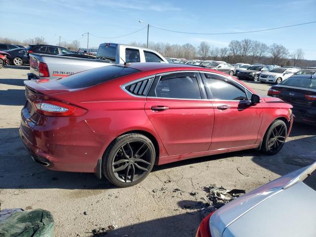 3FA6P0K9XGR257362 - 2016 FORD FUSION TITANIUM RED photo 3