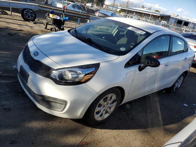 KNADM4A37D6125096 - 2013 KIA RIO LX WHITE photo 1