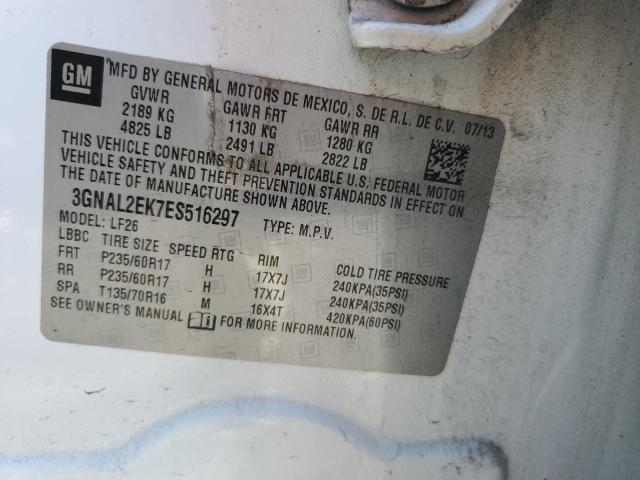 3GNAL2EK7ES516297 - 2014 CHEVROLET CAPTIVA LS 白色 照片 12