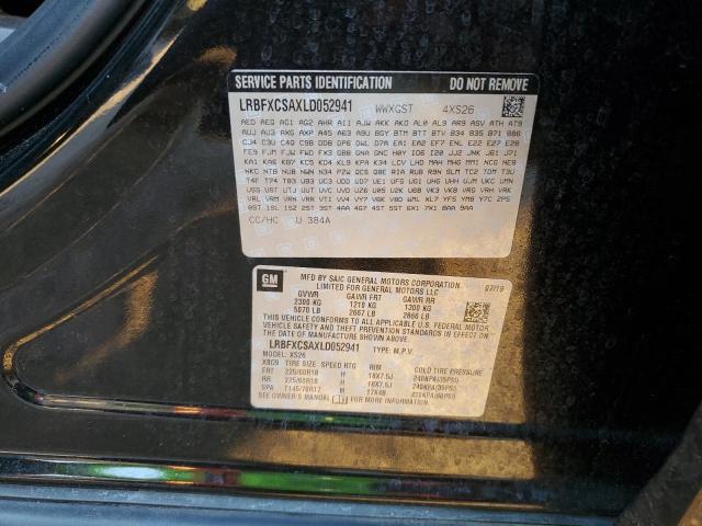 LRBFXCSAXLD052941 - 2020 BUICK ENVISION ESSENCE Սև լուսանկար 14