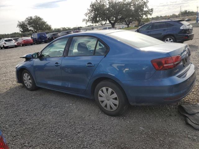 3VW267AJ5GM217586 - 2016 VOLKSWAGEN JETTA S BLUE photo 2