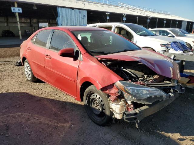 2T1BURHE5HC953113 - 2017 TOYOTA COROLLA L RED photo 4