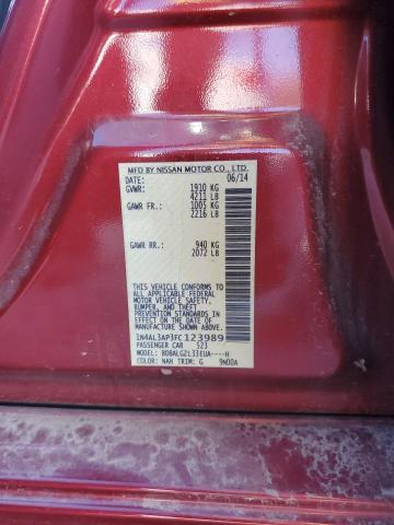 1N4AL3AP3FC123989 - 2015 NISSAN ALTIMA 2.5 RED photo 12