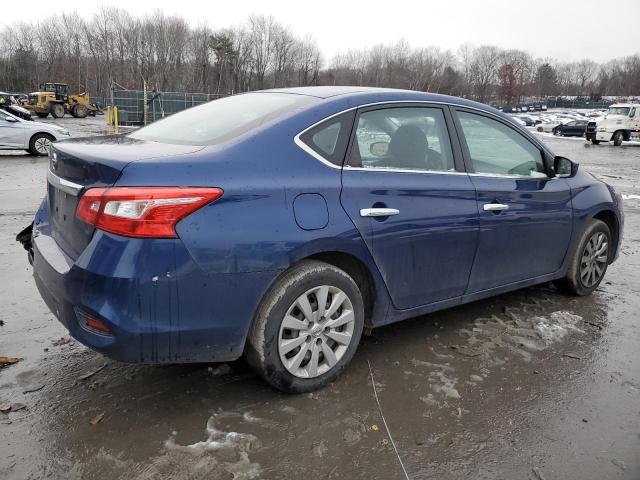 3N1AB7AP5KY357799 - 2019 NISSAN SENTRA S BLUE photo 3