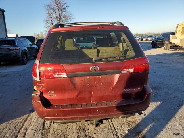 5TDZA23C95S239721 - 2005 TOYOTA SIENNA CE BURGUNDY photo 6