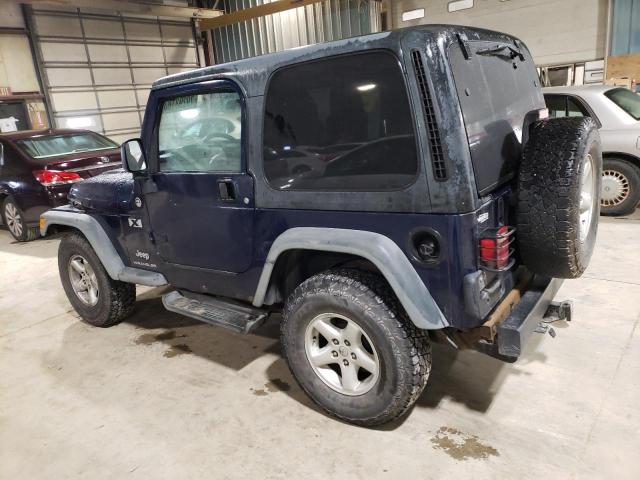 1J4FA39S96P737530 - 2006 JEEP WRANGLER X BLUE photo 2