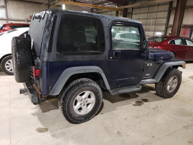 1J4FA39S96P737530 - 2006 JEEP WRANGLER X BLUE photo 3