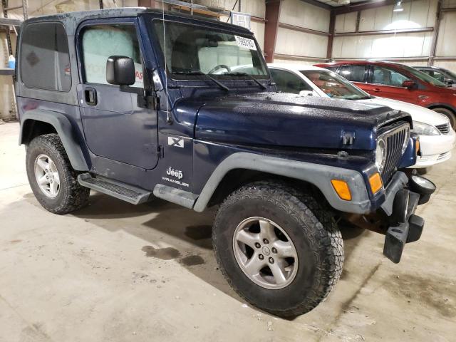 1J4FA39S96P737530 - 2006 JEEP WRANGLER X BLUE photo 4