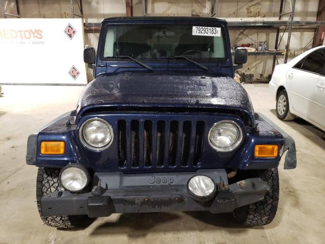 1J4FA39S96P737530 - 2006 JEEP WRANGLER X BLUE photo 5