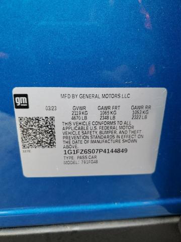 1G1FZ6S07P4144849 - 2023 CHEVROLET BOLT EUV PREMIER BLUE photo 13