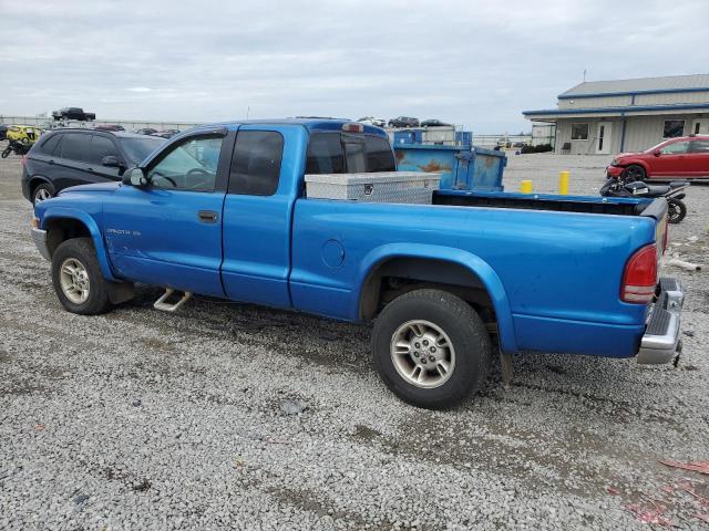 1B7GG22X0XS285930 - 1999 DODGE DAKOTA BLUE photo 2