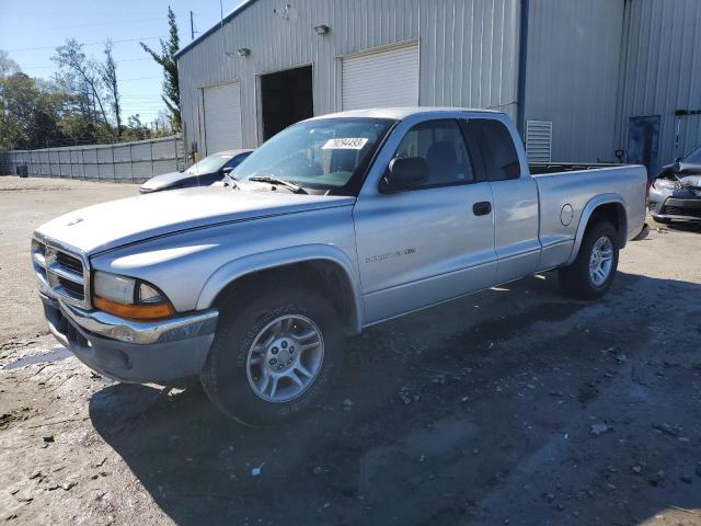 1B7GL42X72S598635 - 2002 DODGE DAKOTA SLT SILVER photo 1