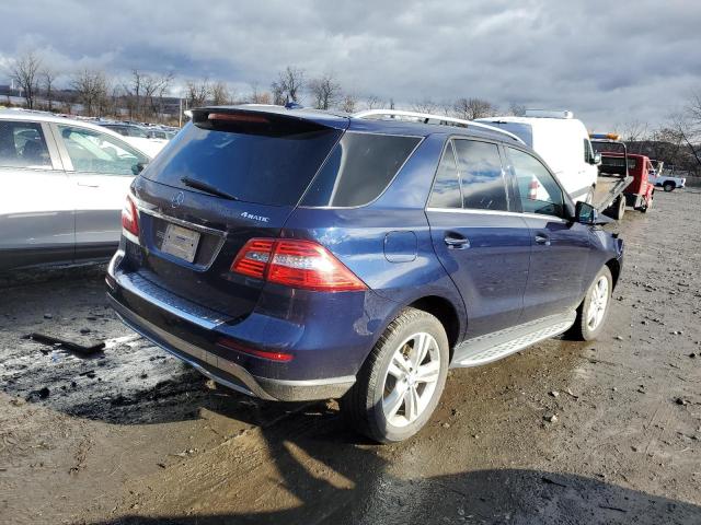 4JGDA5HB1FA520241 - 2015 MERCEDES-BENZ ML 350 4MATIC BLUE photo 3