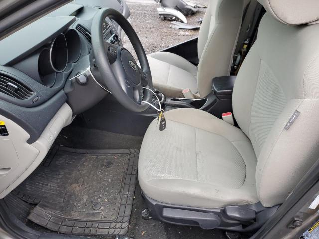 KNAFU4A23C5578426 - 2012 KIA FORTE EX GRAY photo 7