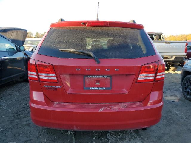 3C4PDCABXJT344699 - 2018 DODGE JOURNEY SE RED photo 6