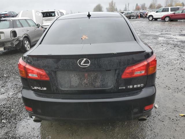 JTHCK262575014743 - 2007 LEXUS IS 250 BLACK photo 6