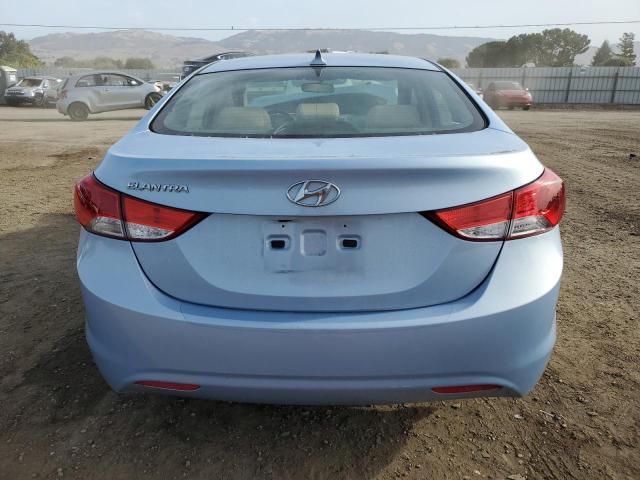 KMHDH4AE3DU833393 - 2013 HYUNDAI ELANTRA GLS BLUE photo 6