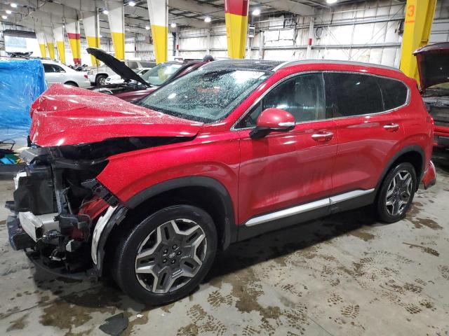 5NMS4DAL7MH367593 - 2021 HYUNDAI SANTA FE LIMITED RED photo 1