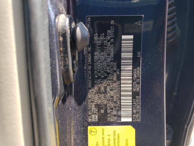 2T2GA31U85C023792 - 2005 LEXUS RX 330 BLUE photo 13